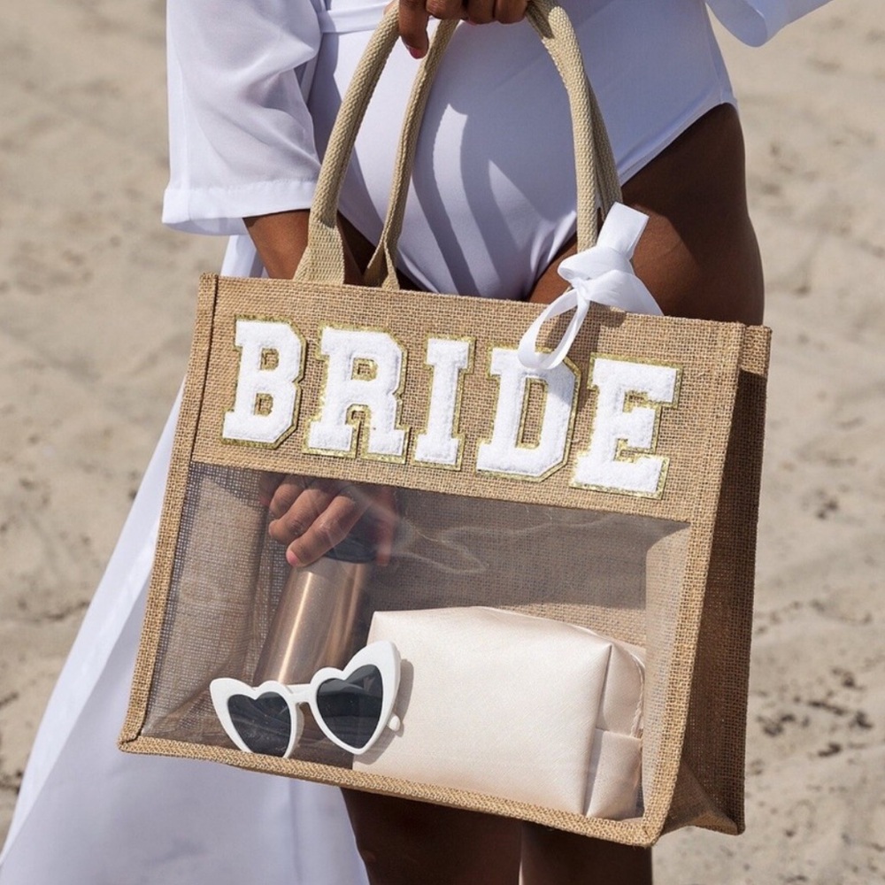 Bride Burlap Tote